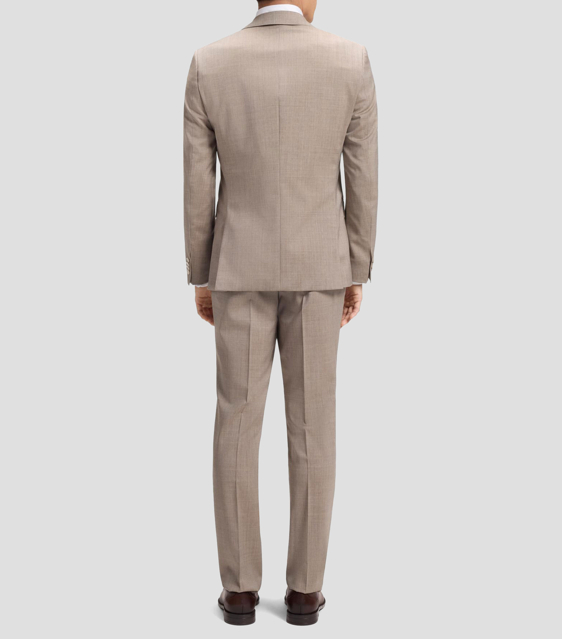 Traje slim fit de dos piezas en lana virgen Hombre